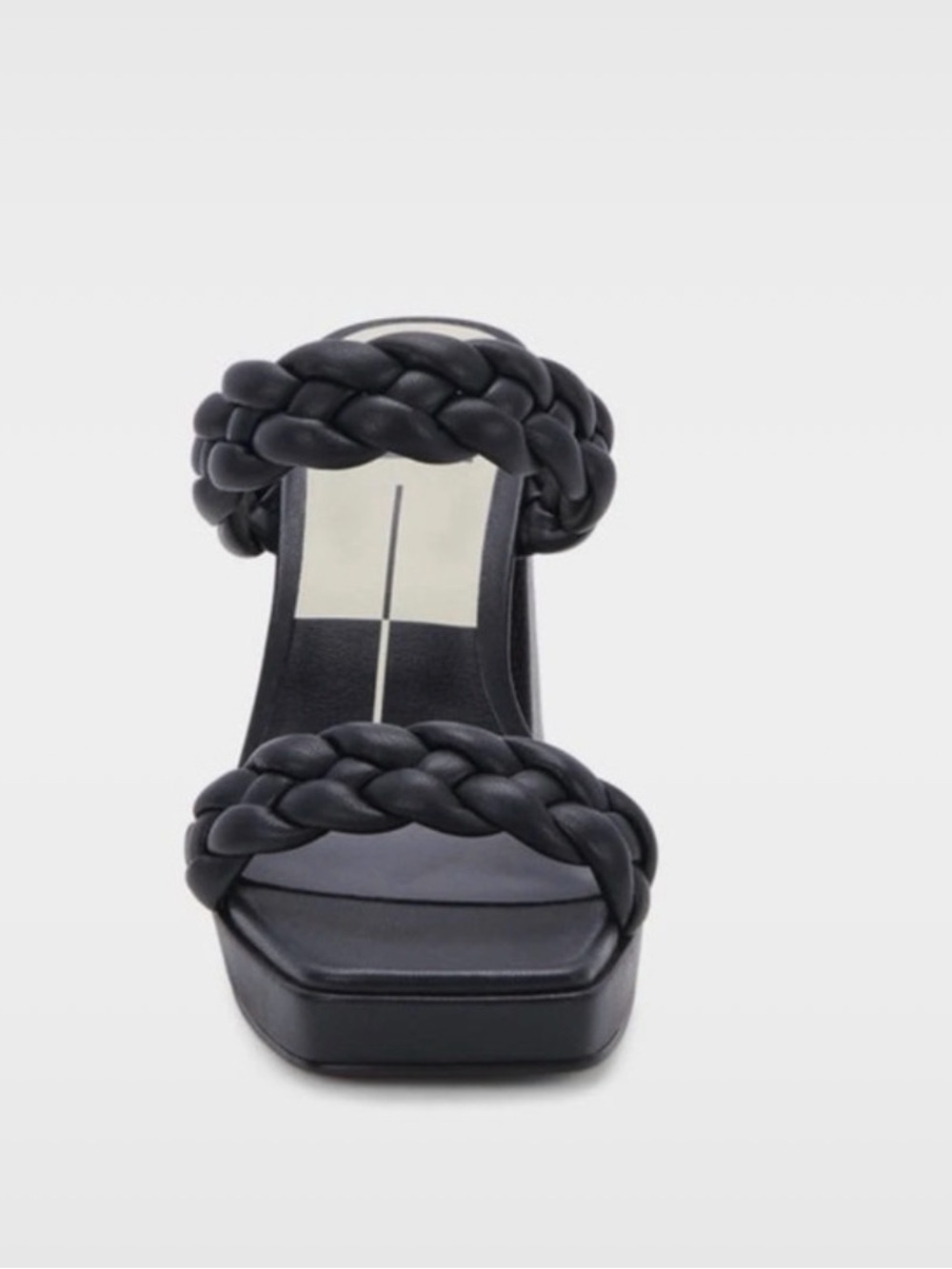 Dolce Vita Ashby Black Braided Double-Strap
Platform Sandals  size 8 1/2